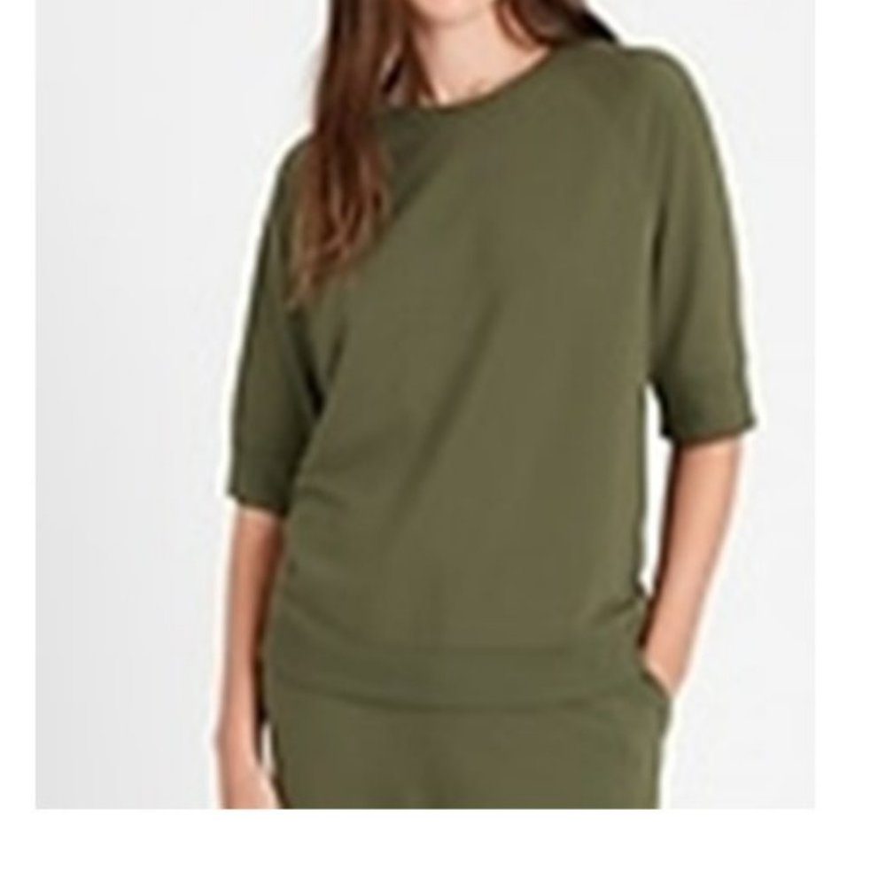 Banana Republic Baby Terry Short-Sleeve Sweatshirt XS